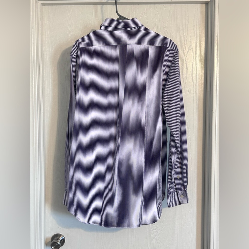 Ralph Lauren | Navy Striped Button Down Shirt | Size Large - Picture 6 of 6